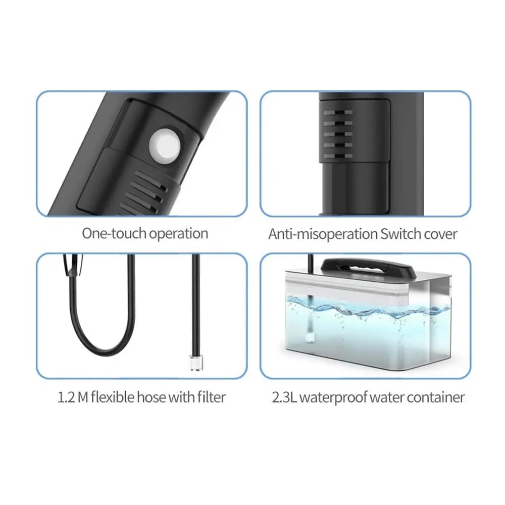 Integrated Compact Bidet Sprayer 800mAh Type-C Rechargeable