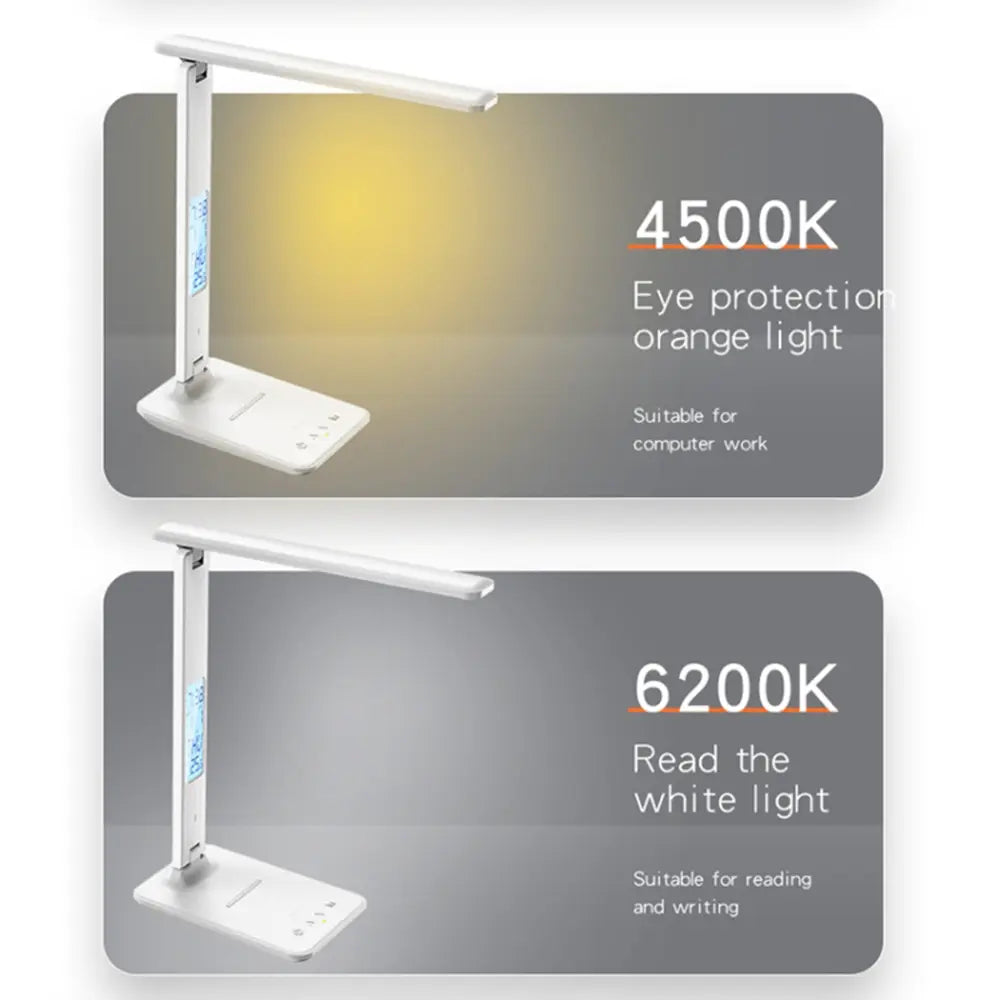 Yesido Foldable Desk Lamp With LCD Function, 10W Wireless Charging -DS20