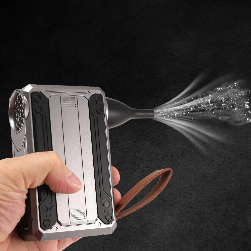Portable Rechargeable Multi-Function Turbofan with LED Light 5400mAh Battery