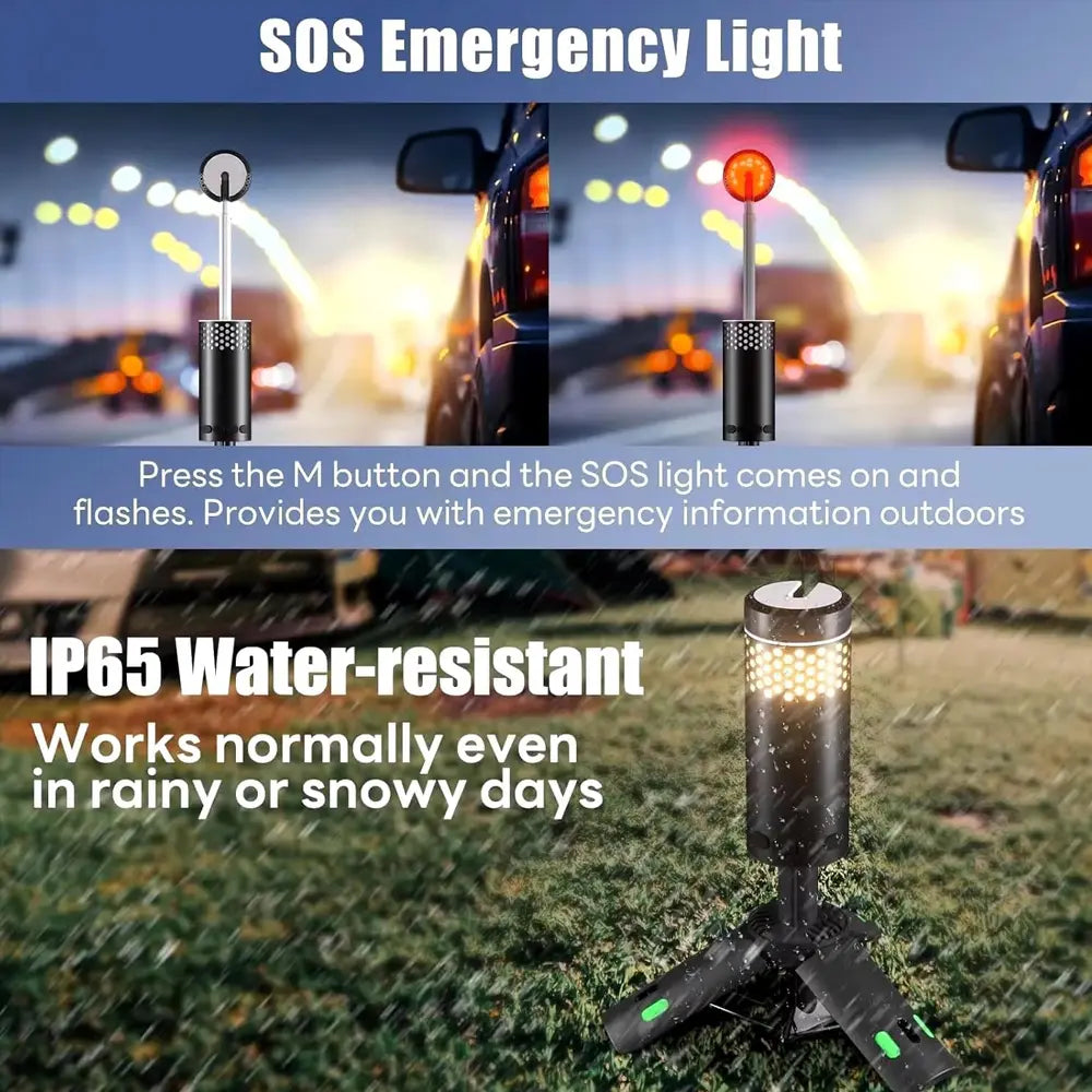 YL-302 Outdoor Camping Portable Adventure Lamp 10000mAh-Black