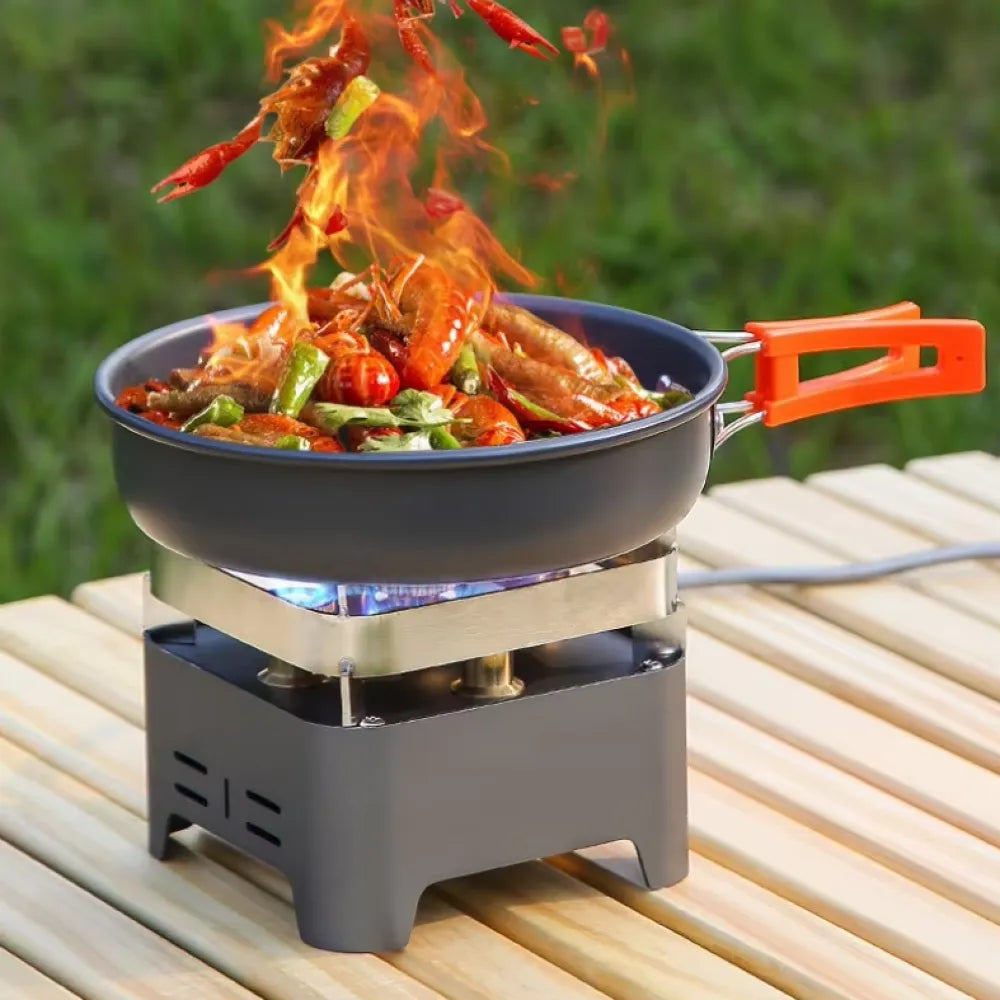 Buerk Portable Camping Gas Burner with 5-Core 12000W