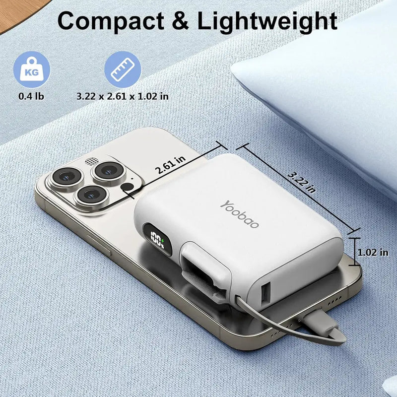 Yoobao 2 in 1 Charger Station 20,000mAh Capacity PD 20W Fast Charging USB-C Port