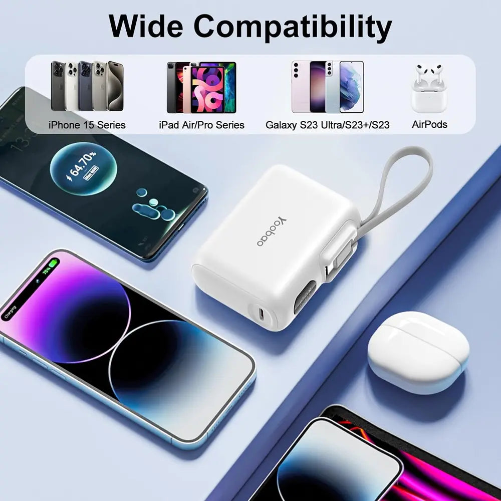 Yoobao 2 in 1 Charger Station 20,000mAh Capacity PD 20W Fast Charging USB-C Port