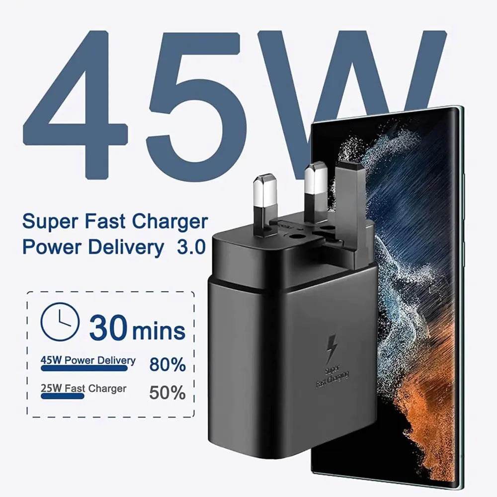 Samsung Power Adapter with Cable-45W