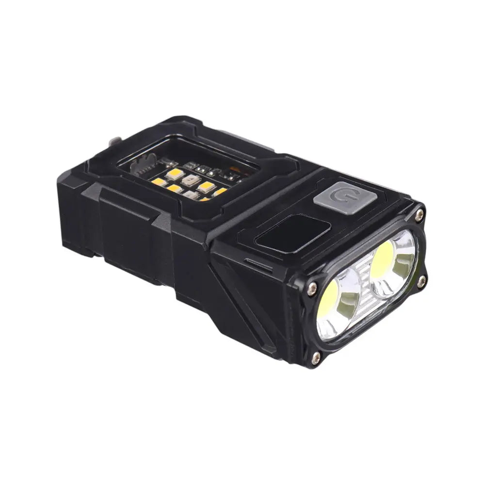 Mini Multi-Function Flashlight 180° Rotatable Head 1200mAh Type-C Rechargeable