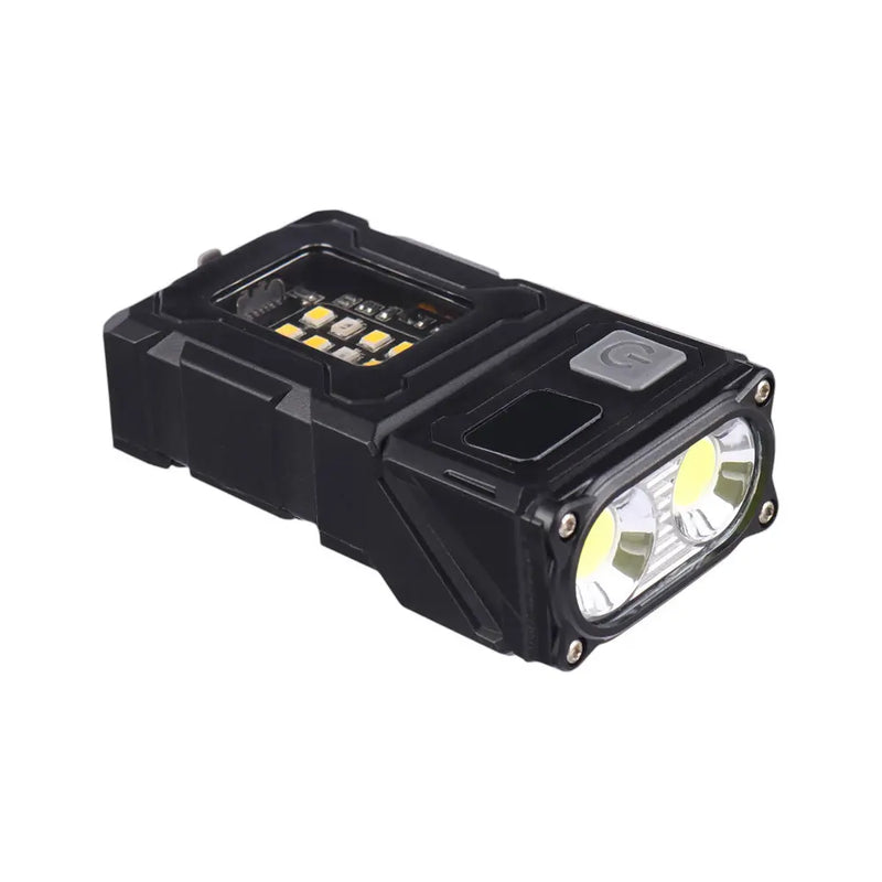 Mini Multi-Function Flashlight 180° Rotatable Head 1200mAh Type-C Rechargeable