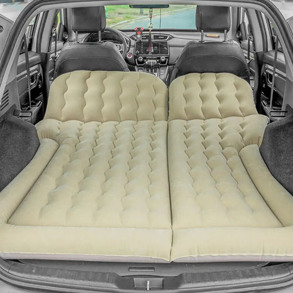 Car Air Bed Inflatable Mattress-Light Brown