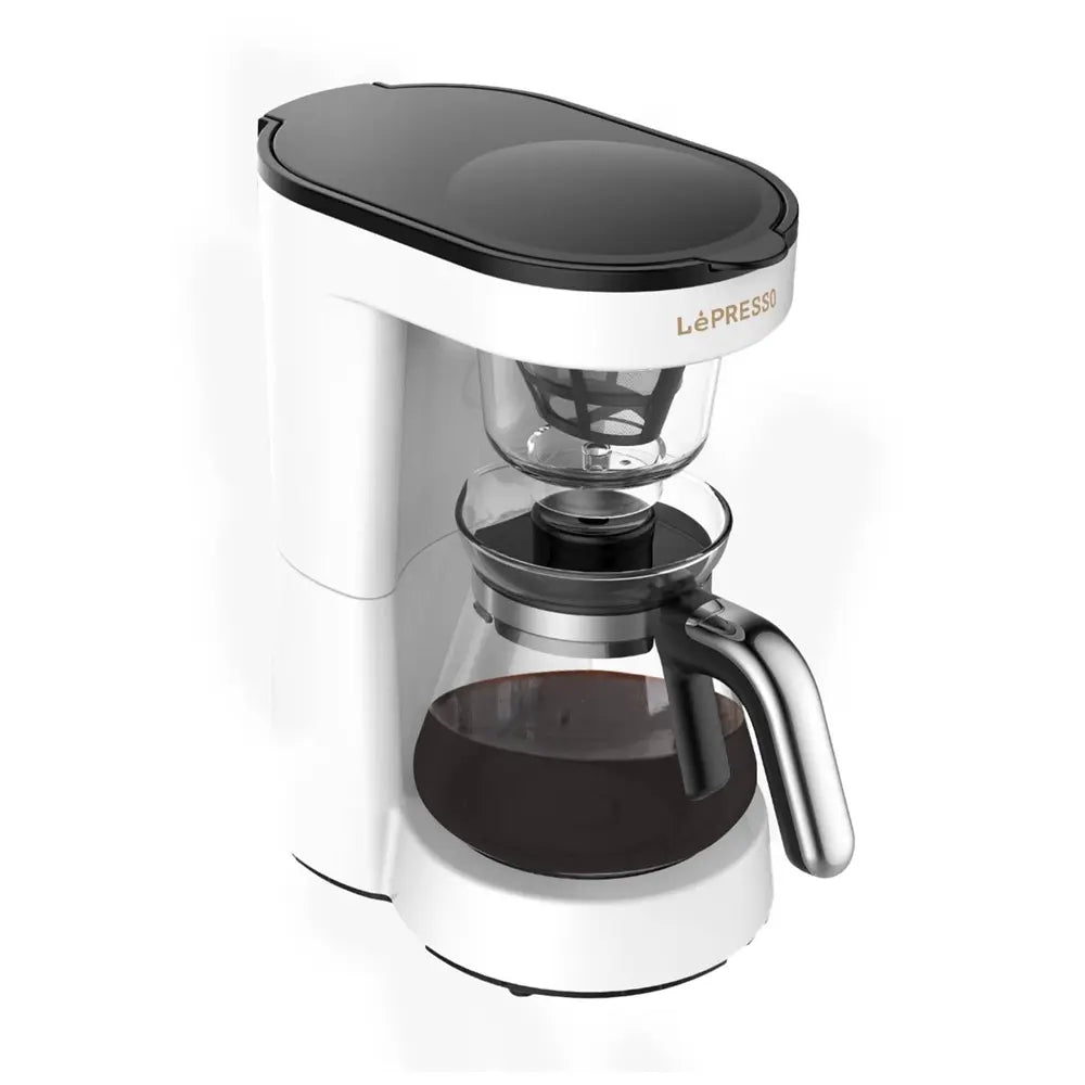 Lepresso Transparent Drip Coffee Maker – White