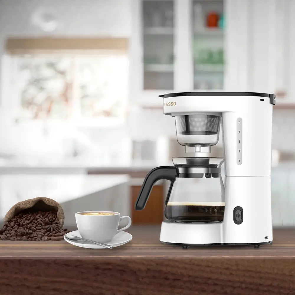 Lepresso Transparent Drip Coffee Maker – White