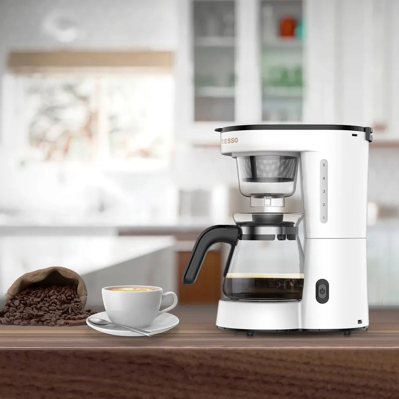 Lepresso Transparent Drip Coffee Maker – White