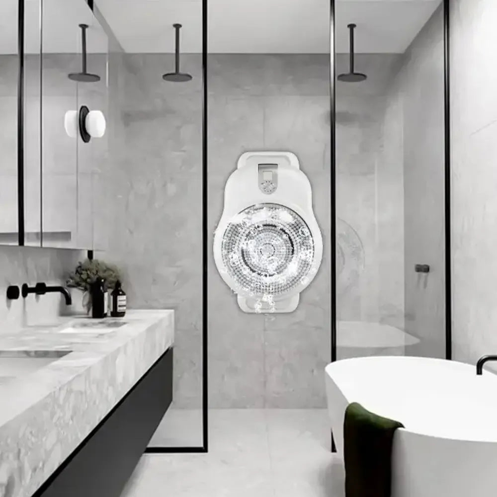 Porodo Lifestyle Wall Mounted Electric Back Scrub 22.5W Rated Power 2600mAh Battery  – White