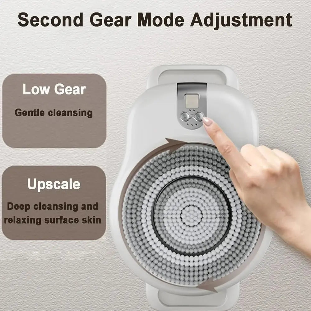 Porodo Lifestyle Wall Mounted Electric Back Scrub 22.5W Rated Power 2600mAh Battery  – White