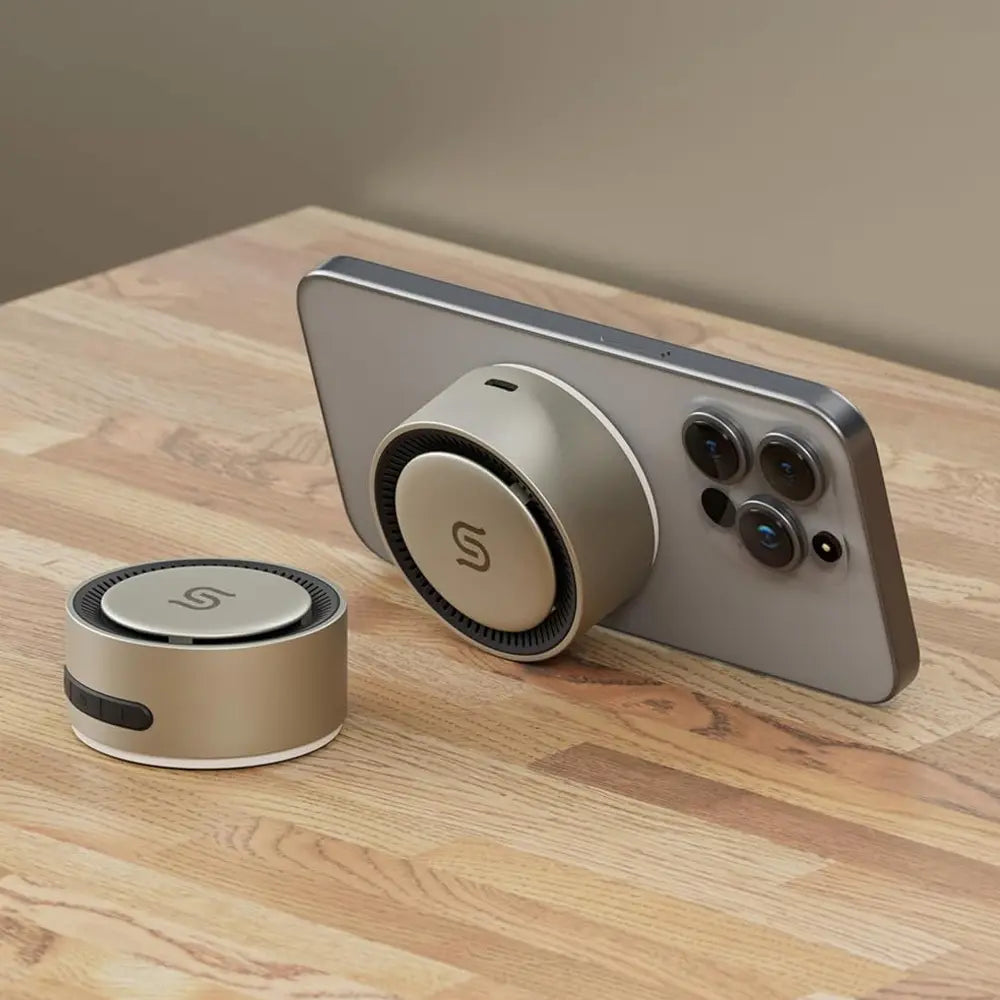 Porodo Soundtec UNIQ Speaker Magsafe Wireless Charging- Titanium