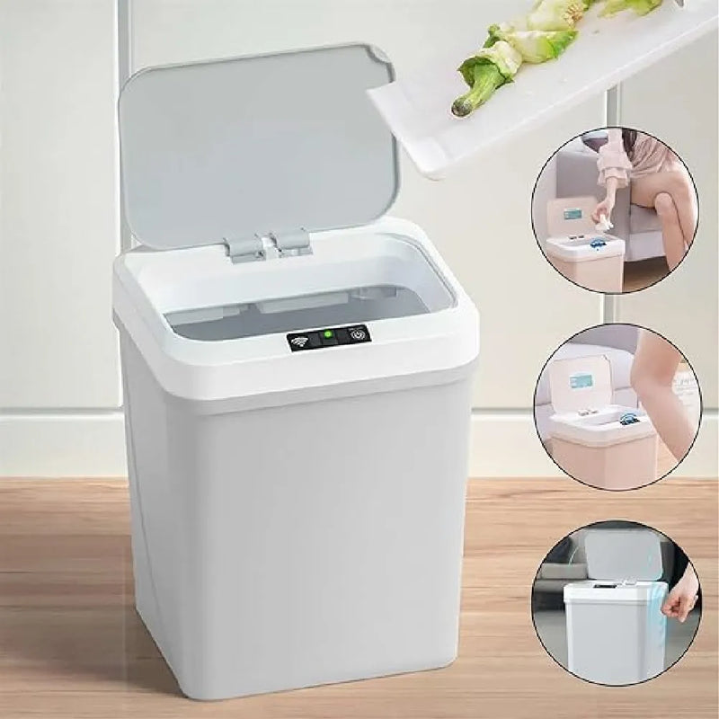 Motion Sensor Smart Trash Can 17.5L USB Rechargeable