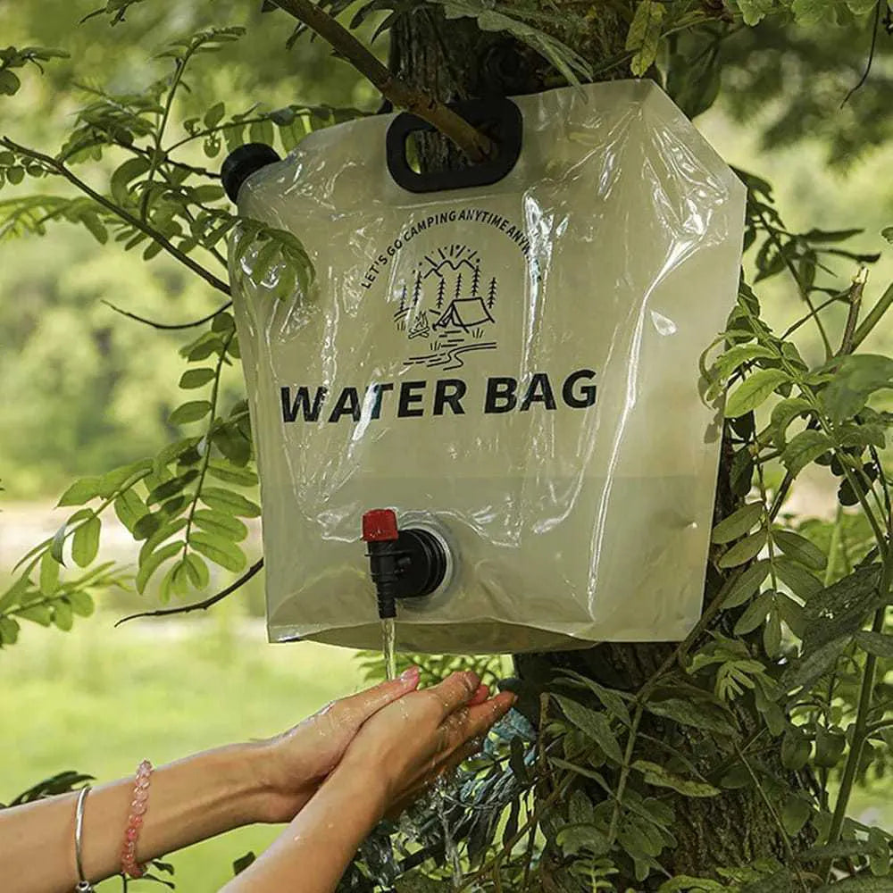 Portable Water Container Bag With Spigot Folding 8L