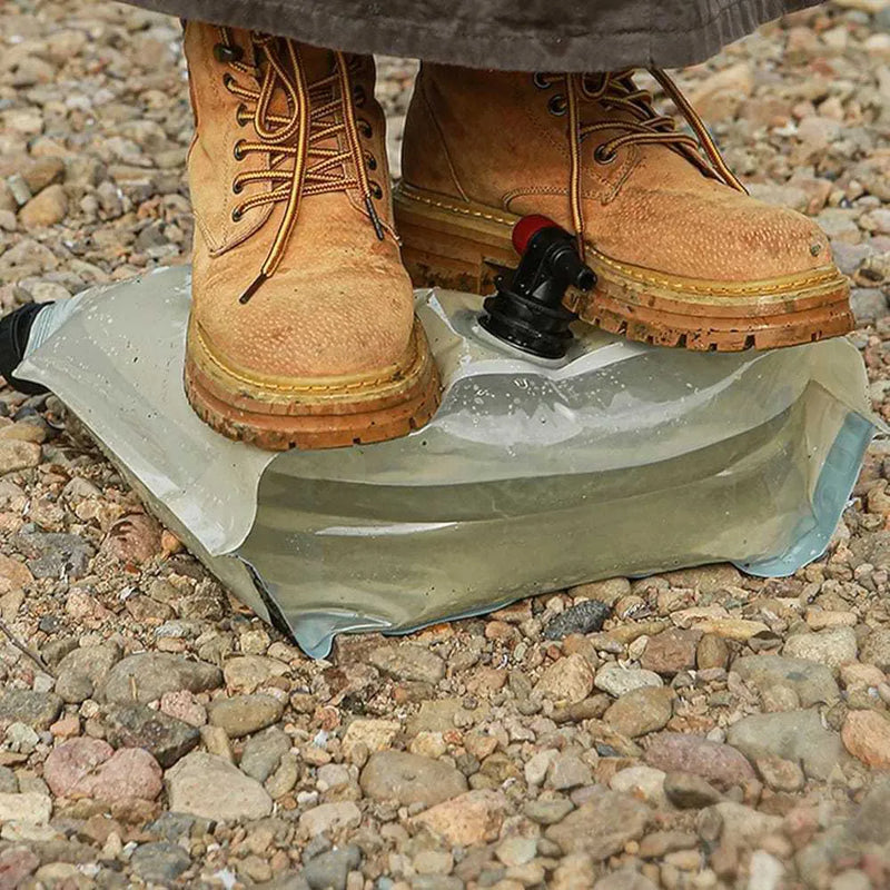 Portable Water Container Bag With Spigot Folding 8L