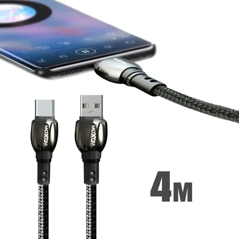 Moxom MX-CB44 Fast Charger USB to Type-C Cable 4M