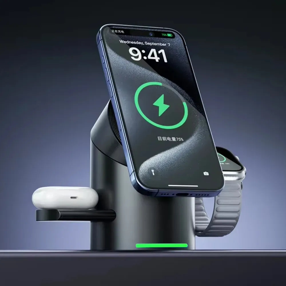 Qi2 3 in 1 Multifunction Magnetic Wireless Charger