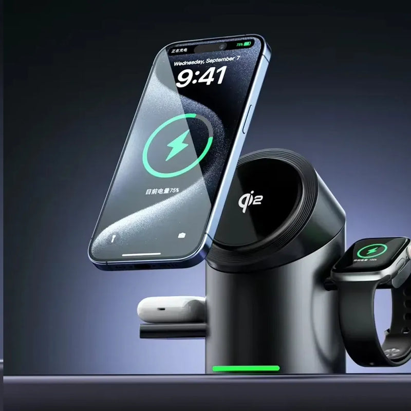 Qi2 3 in 1 Multifunction Magnetic Wireless Charger