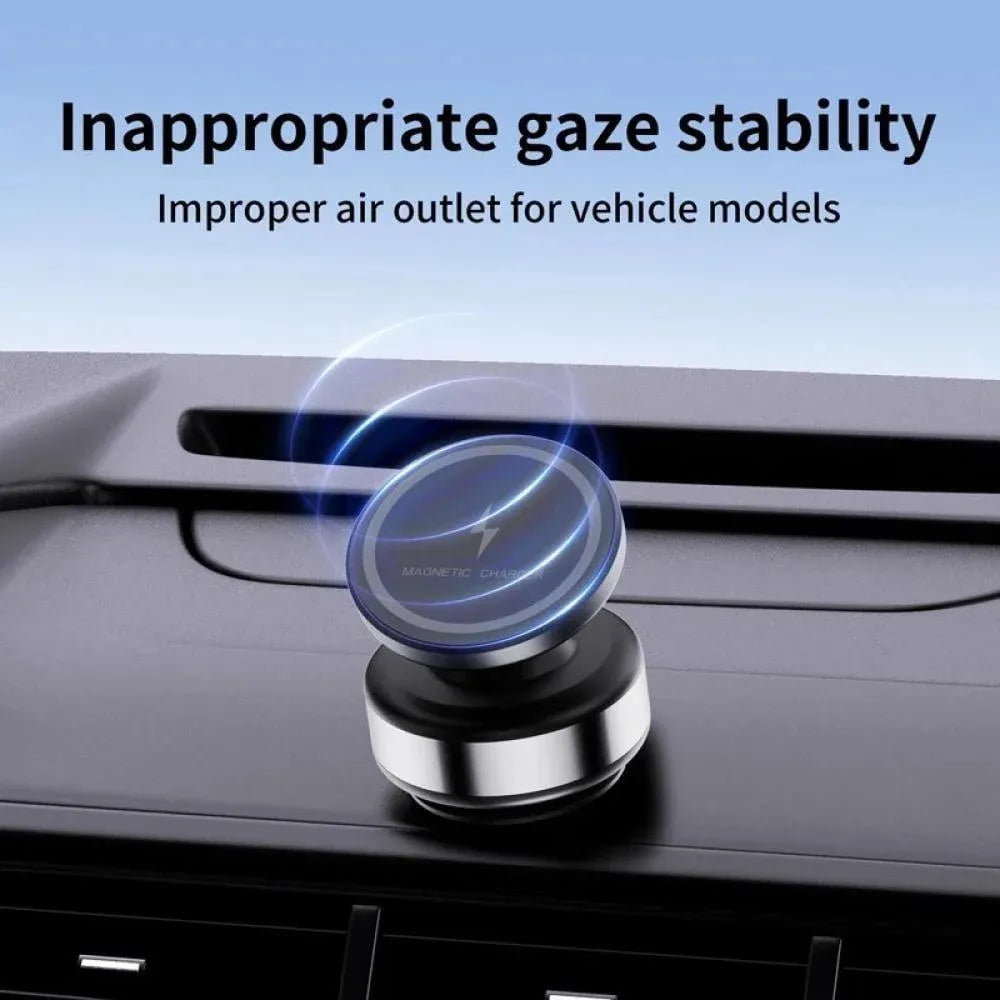 CZ18 - 360° Rotating Magnetic Phone Holder Stand with Wireless Charger 15W