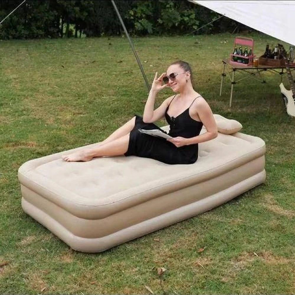 Bestrip Inflatable Bed with Built-in Pump 200×150×40cm