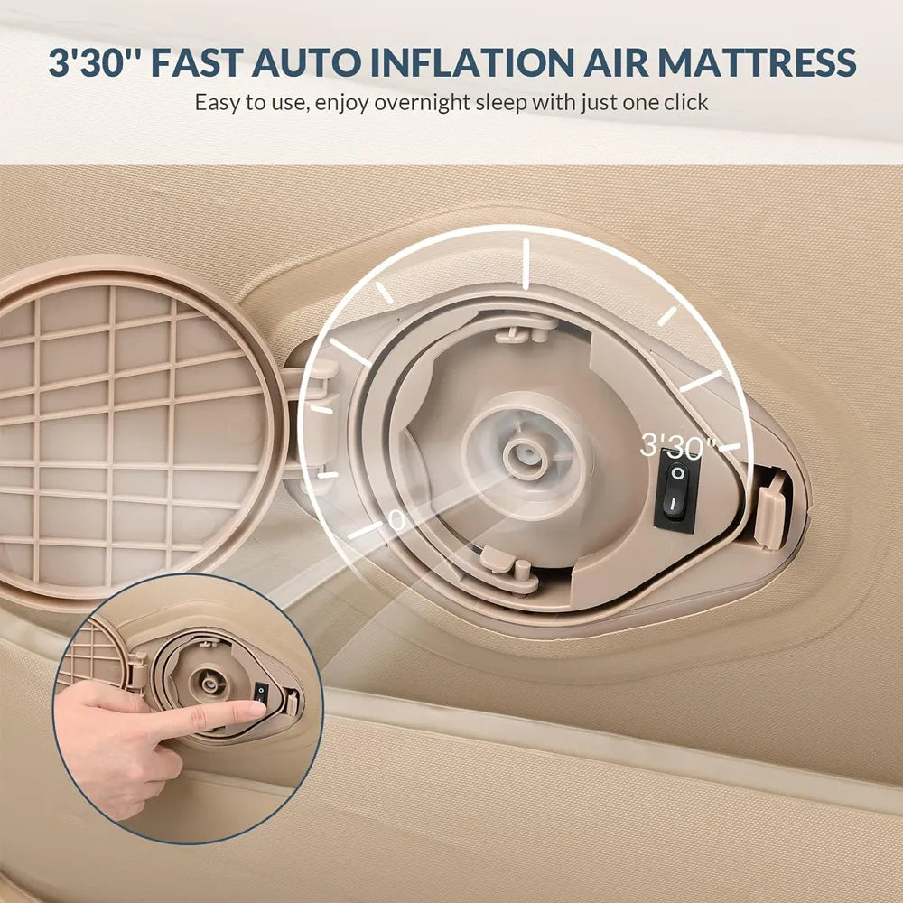 Bestrip Inflatable Bed with Built-in Pump 200×100×40cm