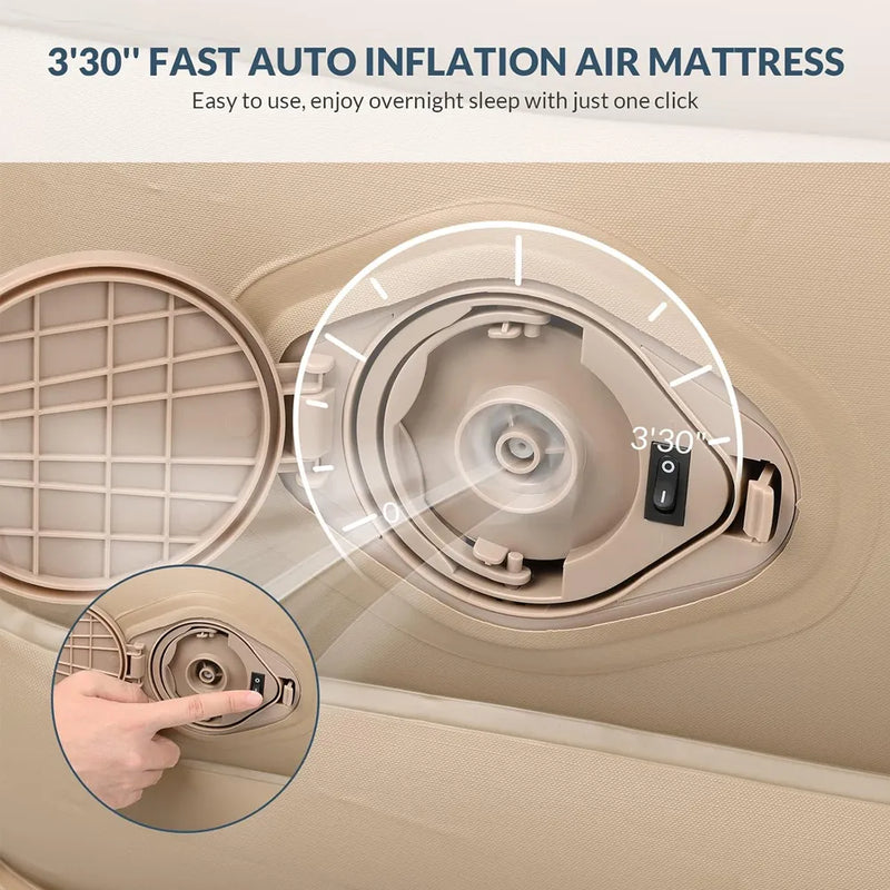 Bestrip Inflatable Bed with Built-in Pump 200×150×40cm