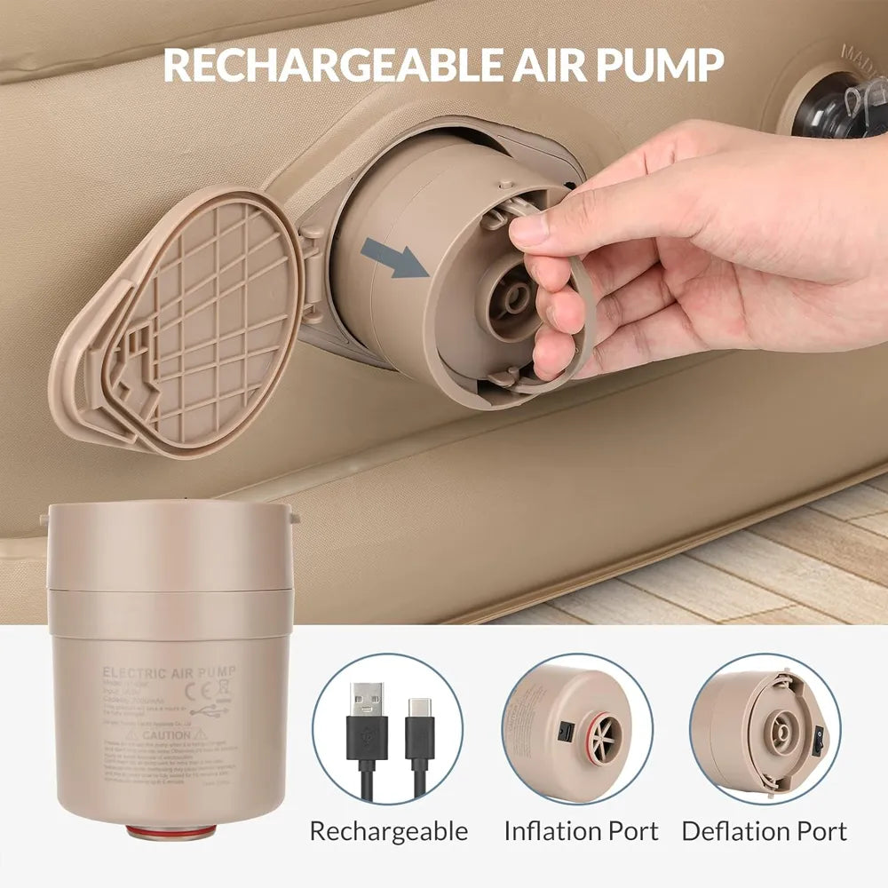 Bestrip Inflatable Bed with Built-in Pump 200×150×40cm