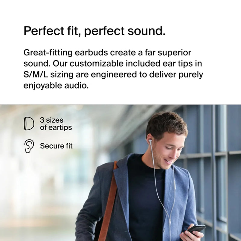 Belkin SoundForm Wired Earbuds with USB-C Connector
