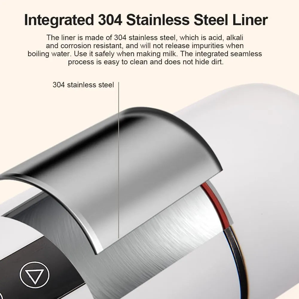 Electric Portable Coffee and Tea Car Heating Bottle Kettle with Automatic Stirring 30℃ to 100℃