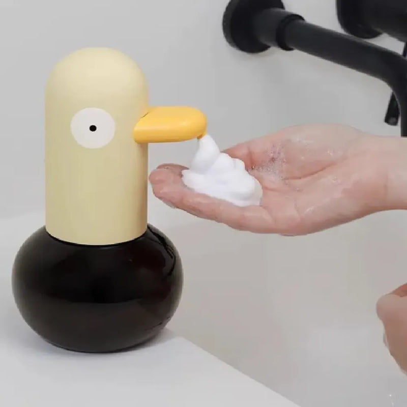 Rechargeable Cute Duck Automatic Foaming Soap Dispenser With Touchless Sensor  400ML Capacity 1100mAh USB Rechargeable