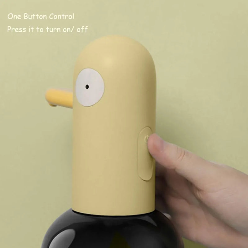 Rechargeable Cute Duck Automatic Foaming Soap Dispenser With Touchless Sensor  400ML Capacity 1100mAh USB Rechargeable