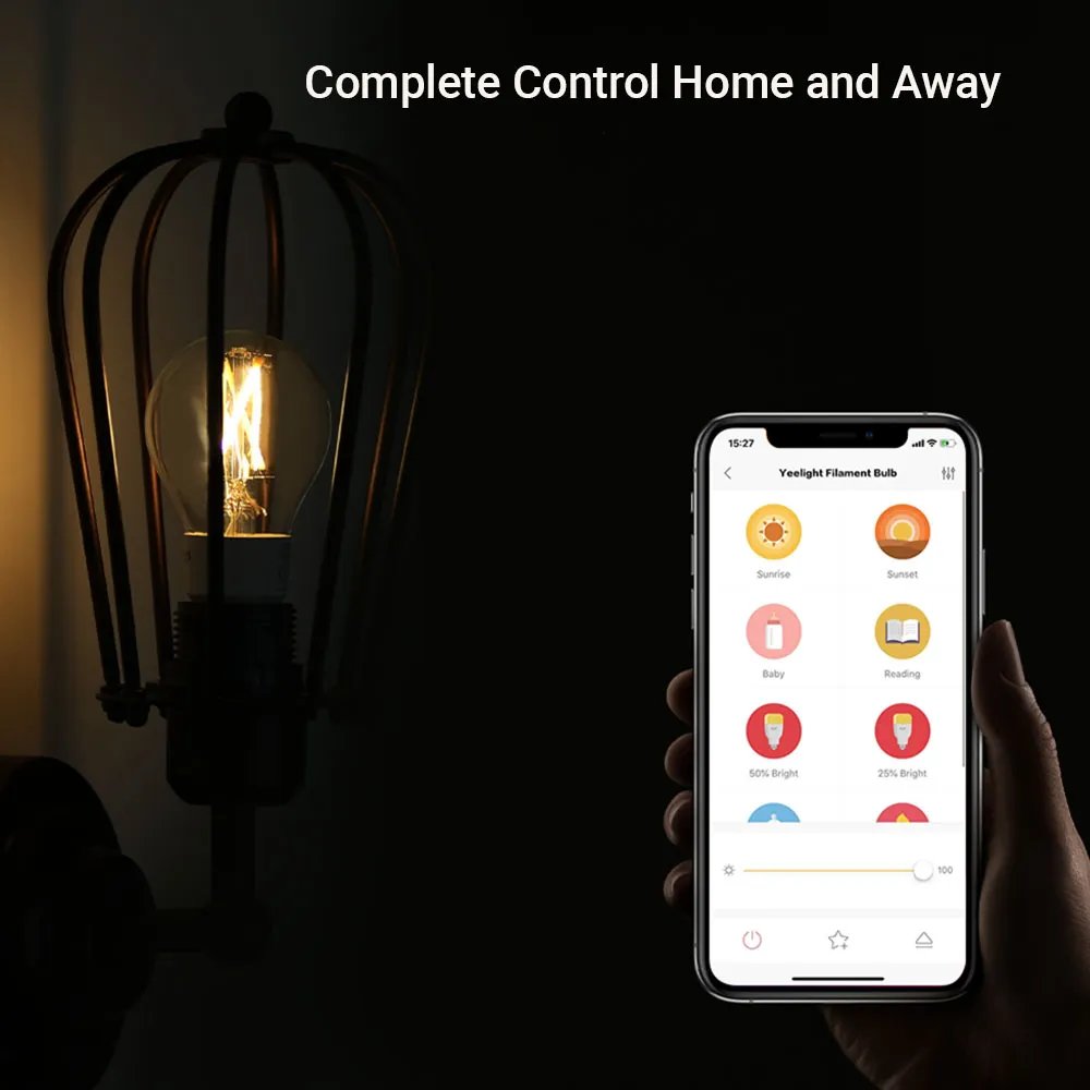 Yeelight Smart LED Filament Bulb With Adjustable Brightness 220-240V 6W