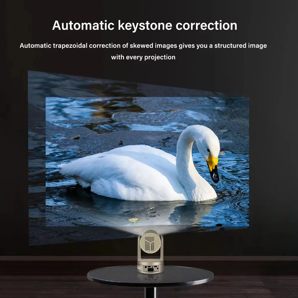 Rechargeable Mini 4K Smart Projector with Multi-angle Head Design-5G