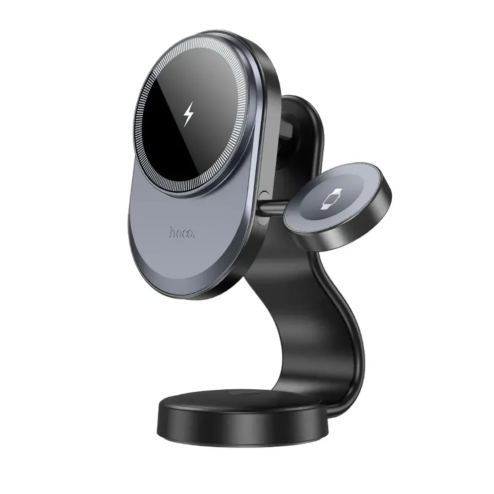 Hoco HW28 Excelso 2-In-1 Wireless Fast Charging with Car Holder