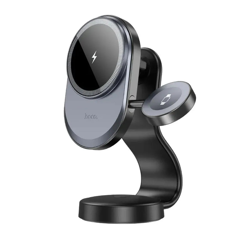 Hoco HW28 Excelso 2-In-1 Wireless Fast Charging with Car Holder