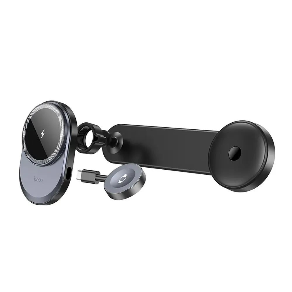 Hoco HW28 Excelso 2-In-1 Wireless Fast Charging with Car Holder
