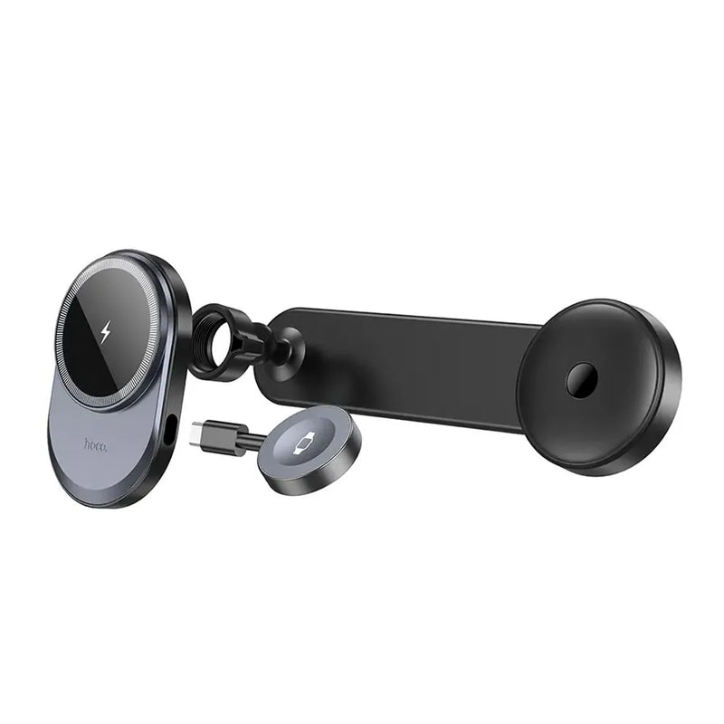 Hoco HW28 Excelso 2-In-1 Wireless Fast Charging with Car Holder