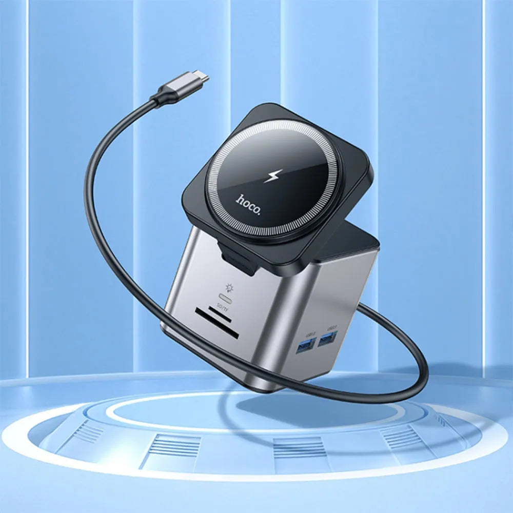 Hoco HB49 - 9in1 Magnetic Wireless docking Station