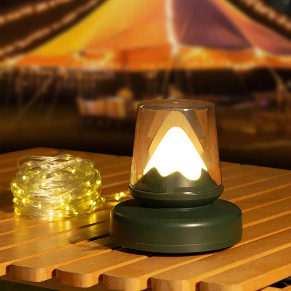 Multifunctional 2-in-1 Retractable LED Lantern Camping String Lights