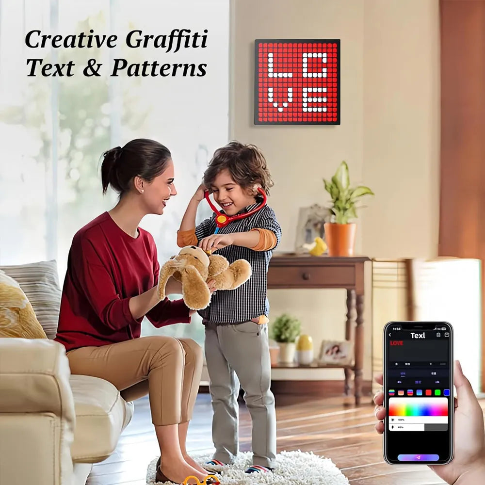 LED Pixel Art Display Screen- 16x16