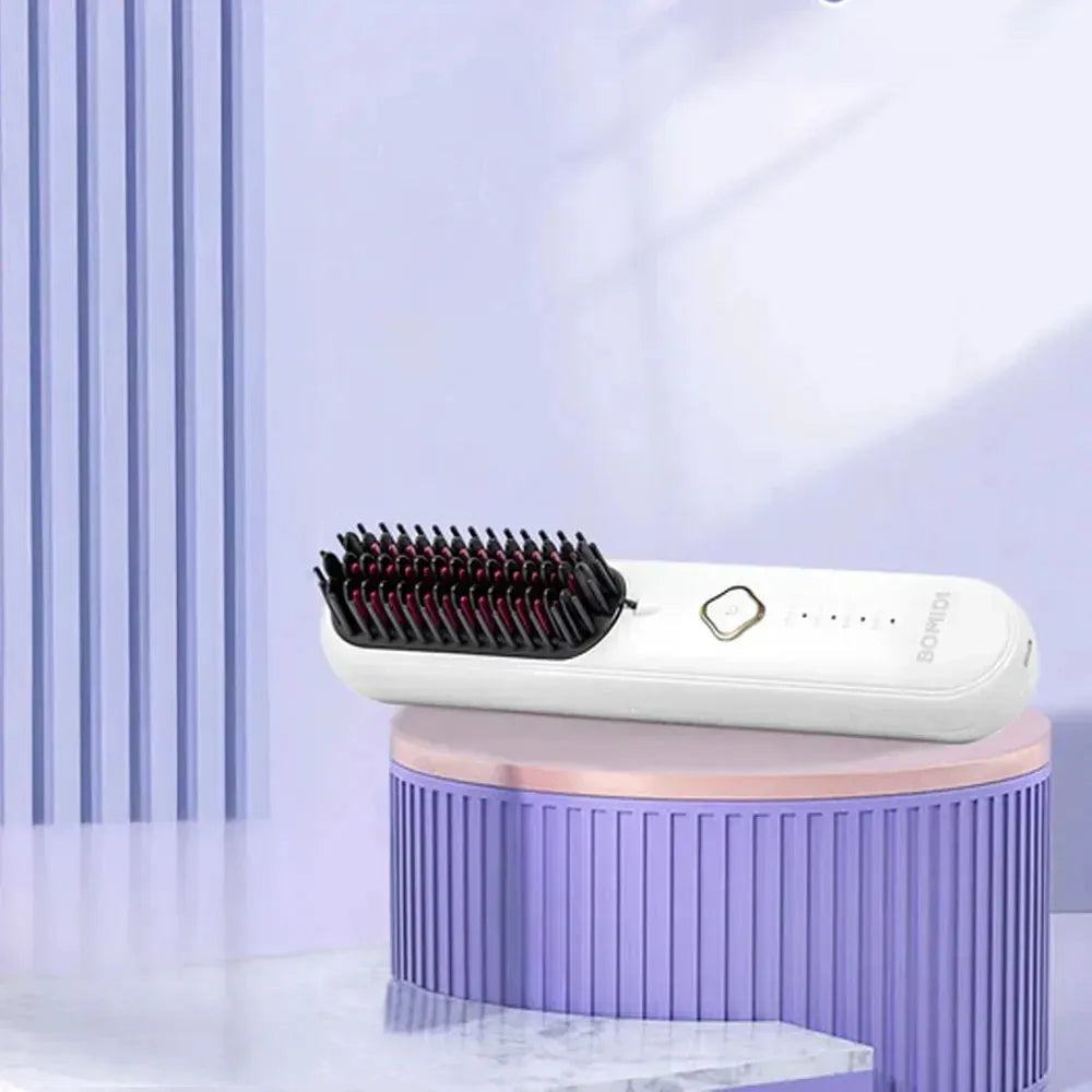 Bomidi Wireless Hair Straightener HB2 with Ceramic Coated Plates 4 Temperature Settings 4000mAh Battery