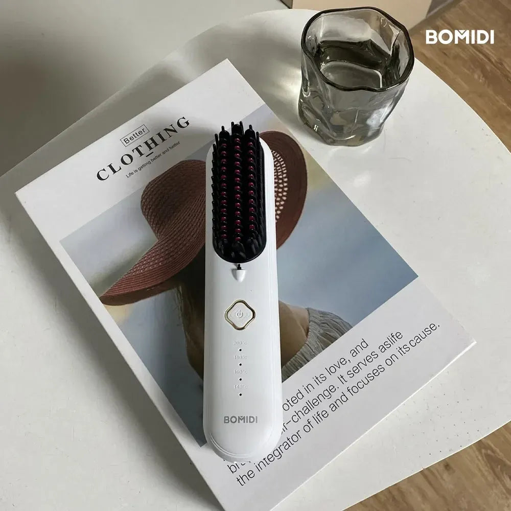 Bomidi Wireless Hair Straightener HB2 with Ceramic Coated Plates 4 Temperature Settings 4000mAh Battery