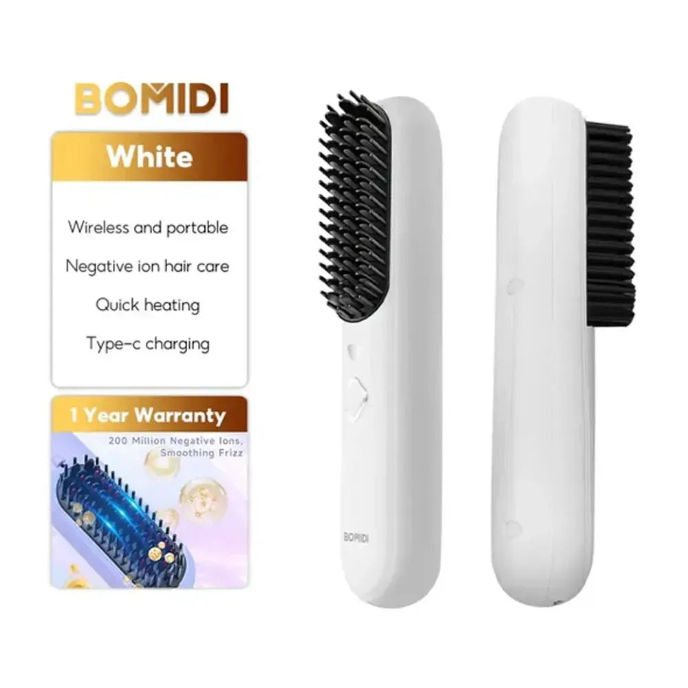 Bomidi Wireless Hair Straightener HB2 with Ceramic Coated Plates 4 Temperature Settings 4000mAh Battery