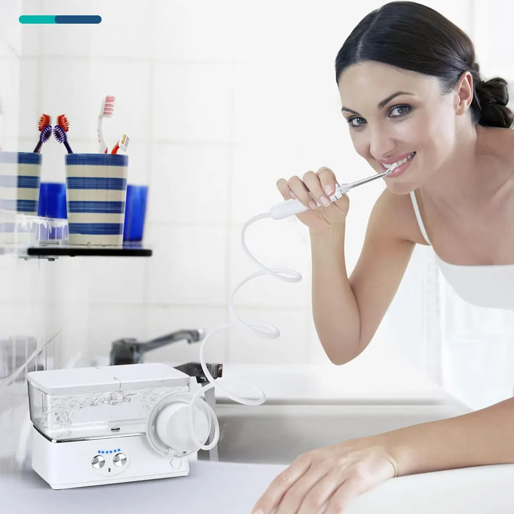 H2ofloss Cordless Oral Irrigator with 5 Jets 6 Modes for Teeth