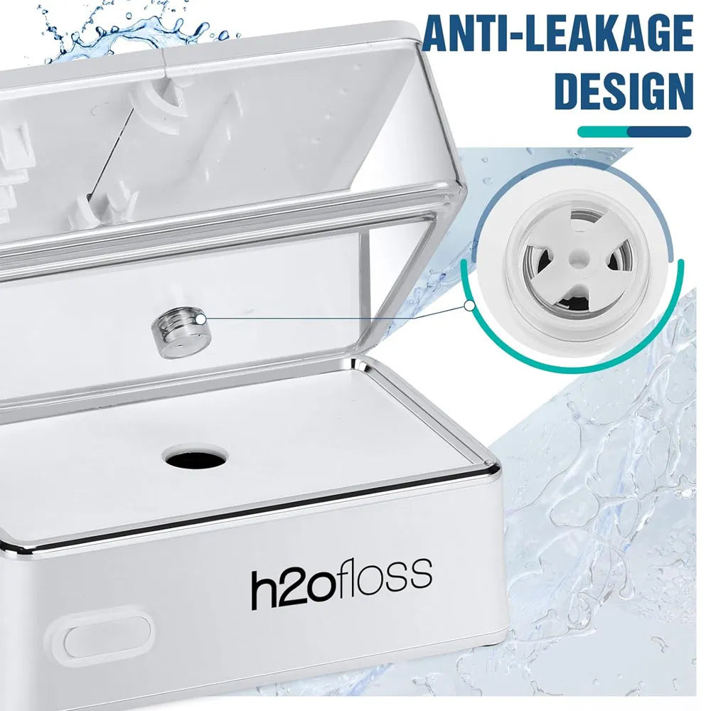 H2ofloss Cordless Oral Irrigator with 5 Jets 6 Modes for Teeth