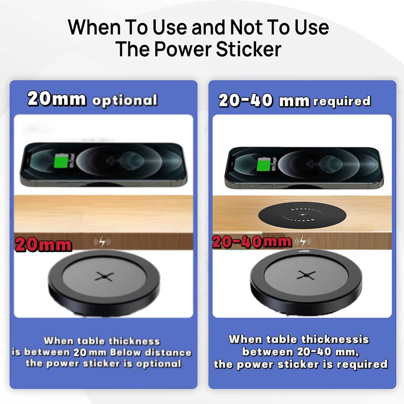 40mm Invisible Wireless Chargers