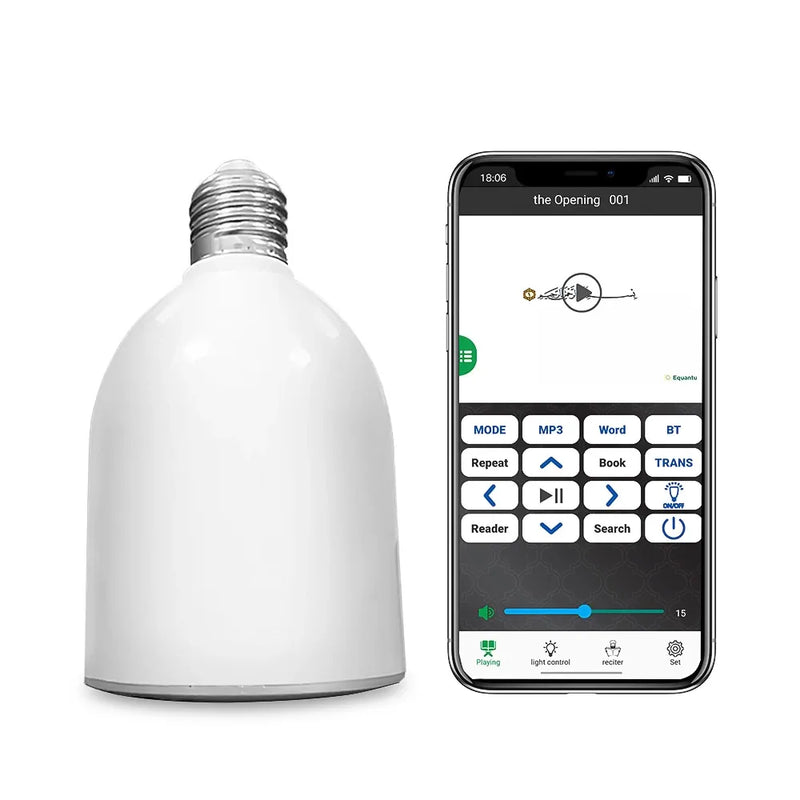 Equantu Bluetooth Quran Lamp Speaker With Remote Control