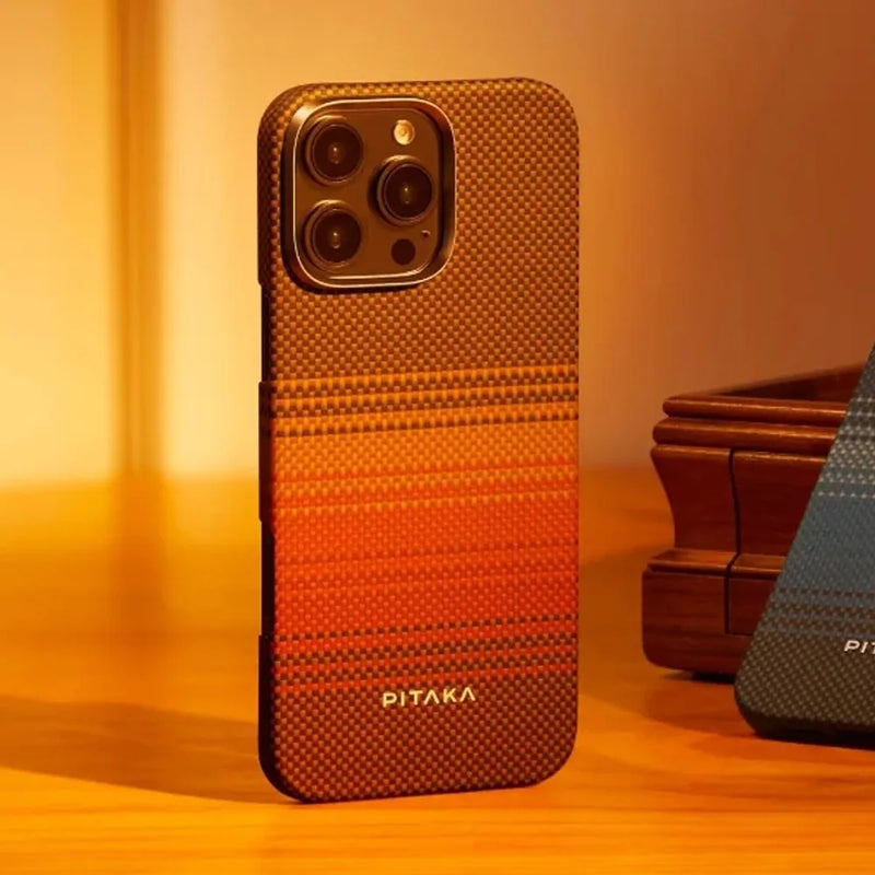 Pitaka Tactile Woven Case for iPhone 16 Pro Max-Sunset