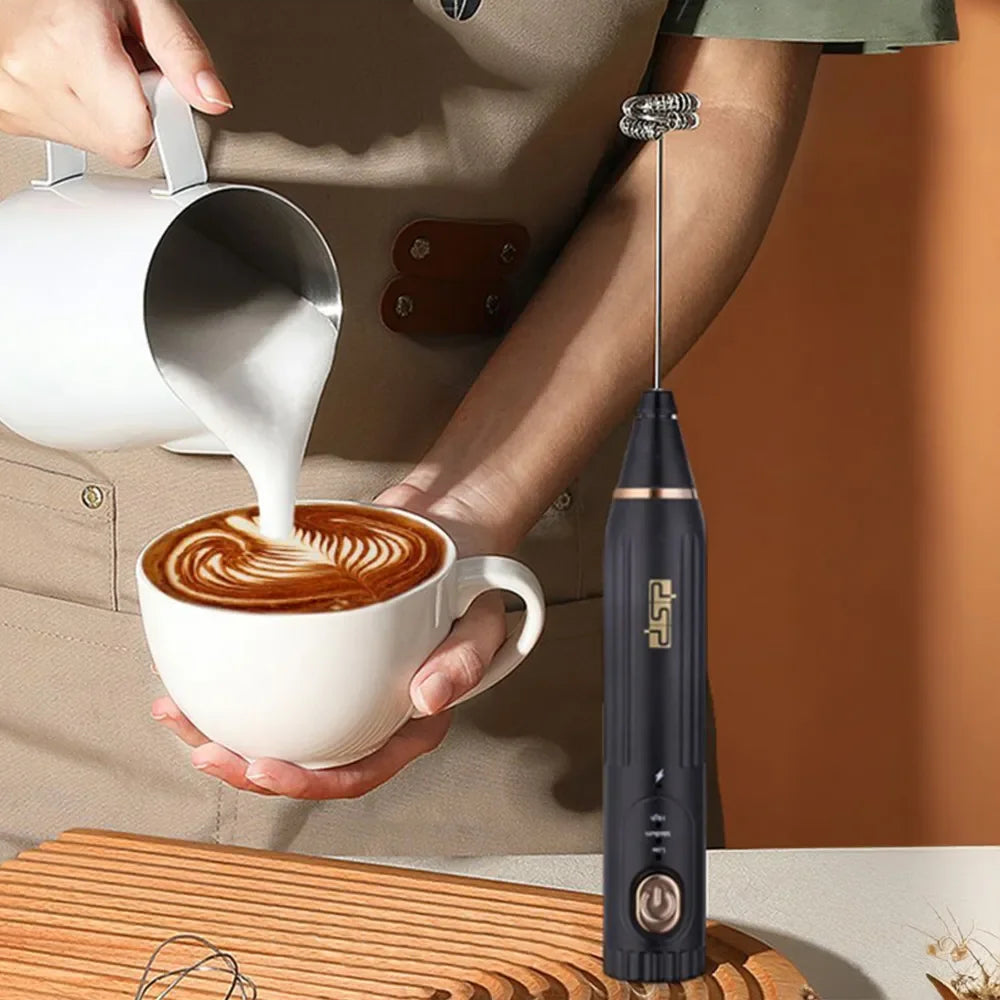 DSP 2-in-1 Coffee Blender With 3 Speed Adjustments 1200ml USB Rechargeable – Black